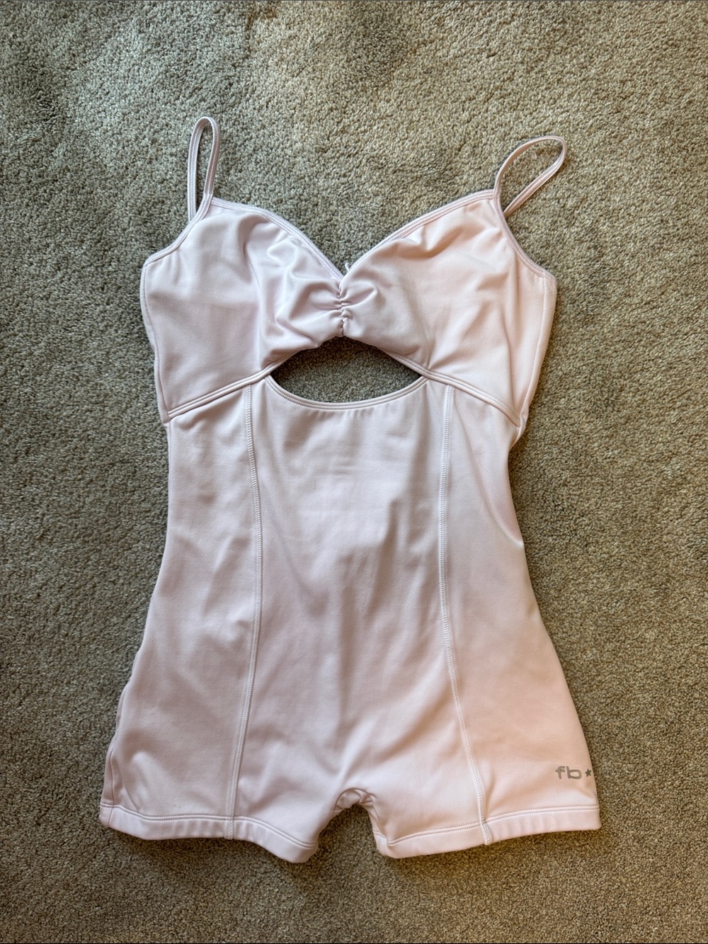 Clara Cutout Romper Icy Pink Bodysuit